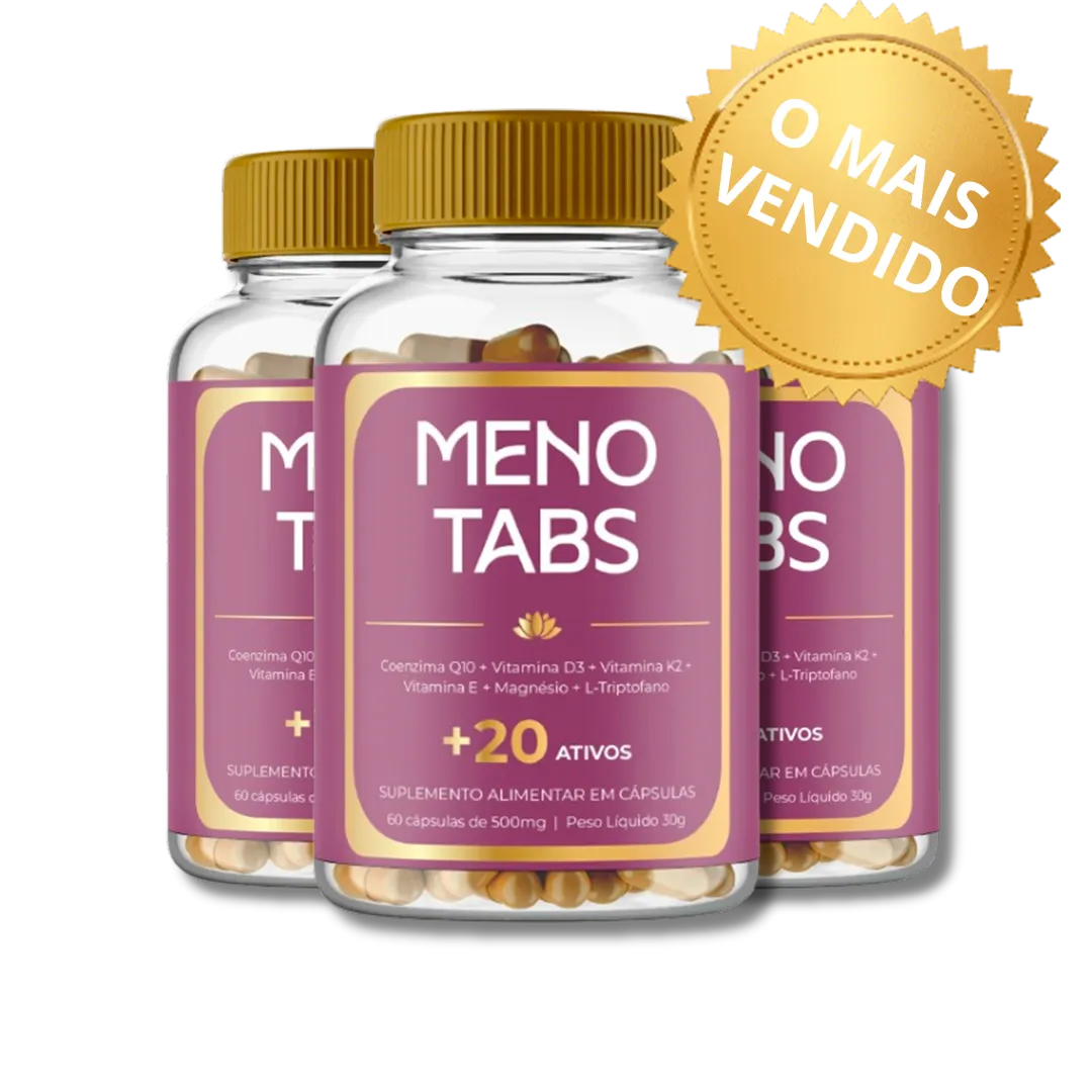 Kit MenoTabs com três frascos
